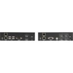 Rückseite des KVXLCDP-200 Black Box Dual-Head KVM CATx Extender