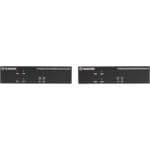 Vorderseite des KVXLCDP-200 Black Box Dual-Head KVM CATx Extender