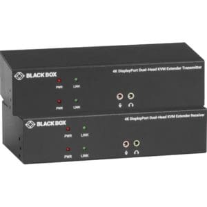 KVXLCDP-200 Black Box Dual-Head KVM CATx Extender gestapelt