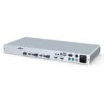 Rückseite des DP-Vision-Fiber-MC3-ARU-CPU DisplayPort 1.1 KVM-Extender von Guntermann und Drunck