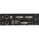 Anschlüsse des KVXLC-100-R2 DVI-D KVM Extender über CATx von Black Box