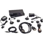 Lieferumfang des KVXLC-100-R2 DVI-D KVM Extender über CATx von Black Box