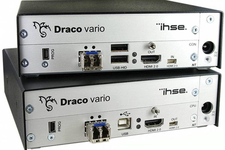 Draco vario ultra HDMI 2.0 4K HDMI KVM-Extender von Ihse