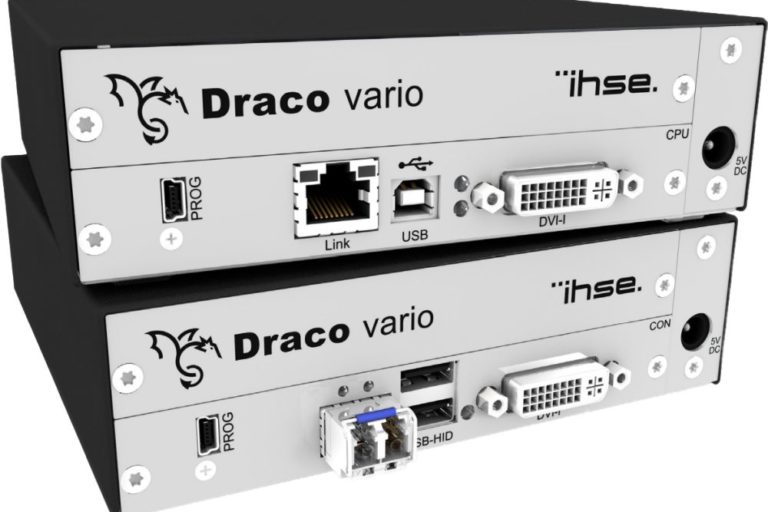 Draco vario DVI-I modularer DVI-I KVM Extender von Ihse