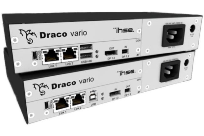 Draco vario ultra DP 1.2 modularer DisplayPort 1.2 KVM Extender von Ihse