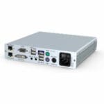Rückseite des DVI-Vision-CAT-ARU-CON-2 DVI KVM Extender von Guntermann und Drunck