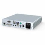 Rückseite des DVI-Vision-CAT-ARU-CON DVI KVM Extender von Guntermann und Drunck