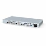 Rückseite des DVI-Vision-CAT-MC4-ARU-CPU DVI KVM Extender von Guntermann und Drunck