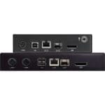 Emerald PE DP Black Box DisplayPort KVM over IP Extender von hinten Black Box Emerald PE DP DisplayPort KVM over IP Extender von hinten
