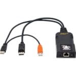 ADDERLink ipeps mini DP Adder KVM over IP Computer Access Modul Anschlüsse Anschlüsse des ADDERLink ipeps mini DP KVM over IP Computer Access Modul von Adder